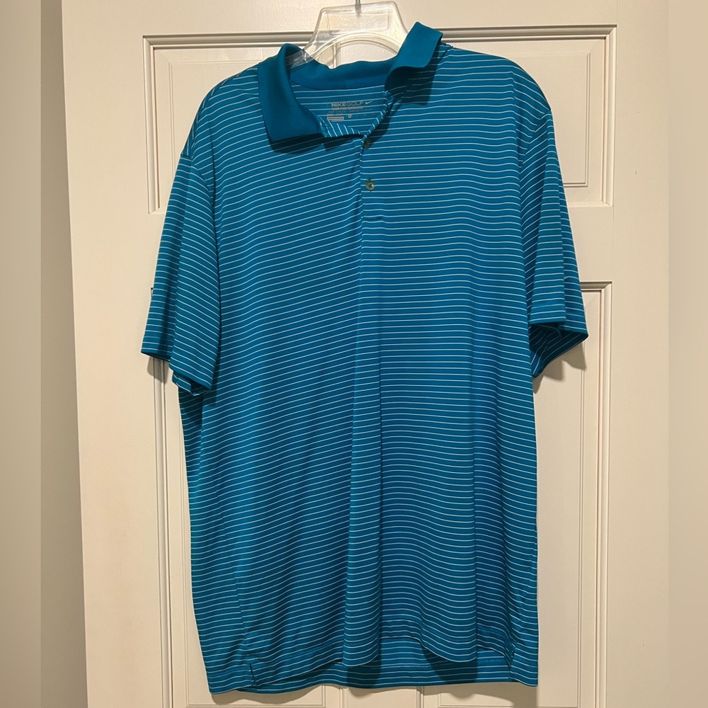 Nike Golf Polo. XL. Teal/ Blue